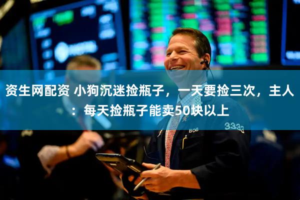资生网配资 小狗沉迷捡瓶子，一天要捡三次，主人：每天捡瓶子能卖50块以上