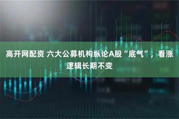 高开网配资 六大公募机构纵论A股“底气”，看涨逻辑长期不变