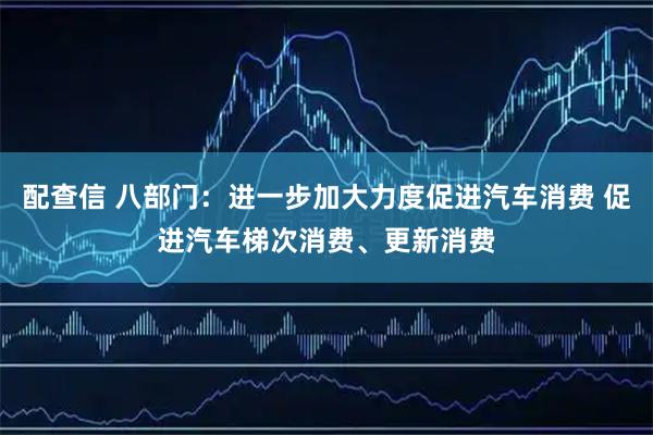 配查信 八部门：进一步加大力度促进汽车消费 促进汽车梯次消费、更新消费